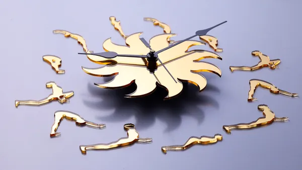 Gold_Acrylic_Surya_Namaskar_Wall_Clock_For_Home_And_Office_|_Vaastu_Clock