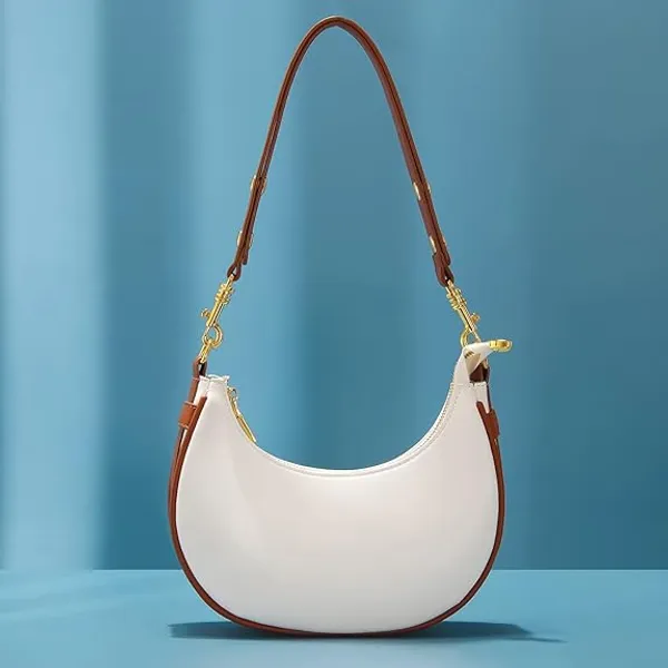 White_Crossbody_Bag_for_Women_|_Versatile_PU_Leather_Shoulder_Bag