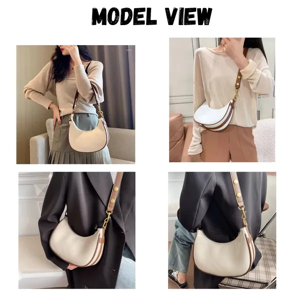 White_Crossbody_Bag_for_Women_|_Versatile_PU_Leather_Shoulder_Bag