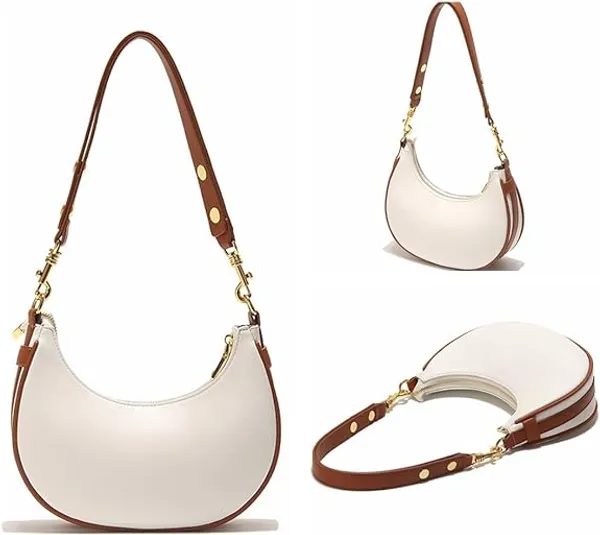 White_Crossbody_Bag_for_Women_|_Versatile_PU_Leather_Shoulder_Bag
