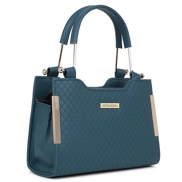 Blue_Trendy_Sling_Bag_By_Vinsage__Adjustable_Strap,_Dual_Handles__Two_Compartments