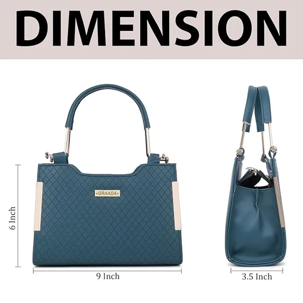 Blue_Trendy_Sling_Bag_By_Vinsage__Adjustable_Strap,_Dual_Handles__Two_Compartments