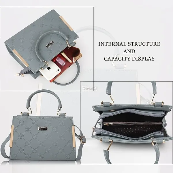 Grey_Trendy_Sling_Bag_By_Vinsage__Adjustable_Strap,_Dual_Handles__Two_Compartments