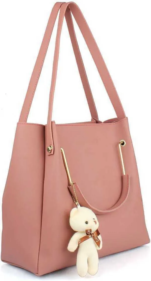 Pink_Handbag_Set_for_Women_|_Combo_PU_Leather_Shoulder_Bags_(Set_of_4)