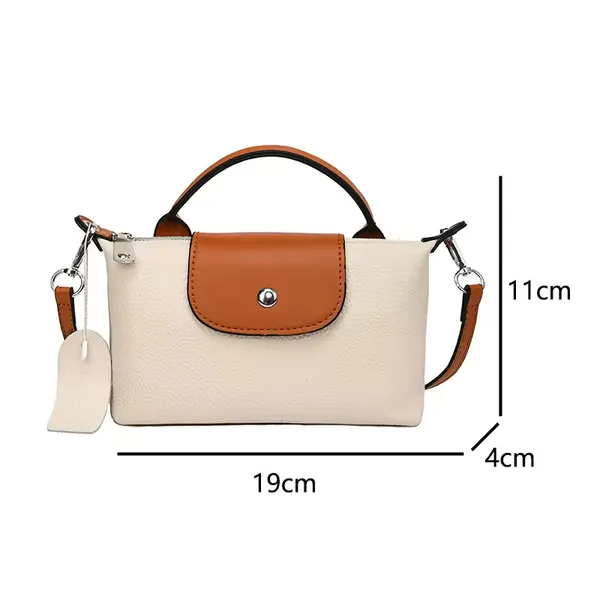 White_Women_S_Pu-_Leather_Crossbody_Wing_Bag_-_Casual,_Fashionable,_Lightweight_And_Portable