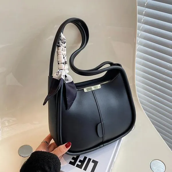 Black_Sling_Bag_for_Girls_|_Trendy_PU_Leather_with_Ribbon_Detailing