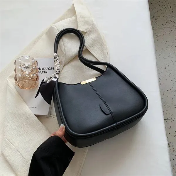 Black_Sling_Bag_for_Girls_|_Trendy_PU_Leather_with_Ribbon_Detailing