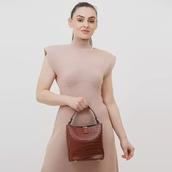 Brown_Womens_Mini_Bucket_Purse_Patterend_Shoulder_Bag_Small_Phone_Purse_Crossbody_Wallet_Bag