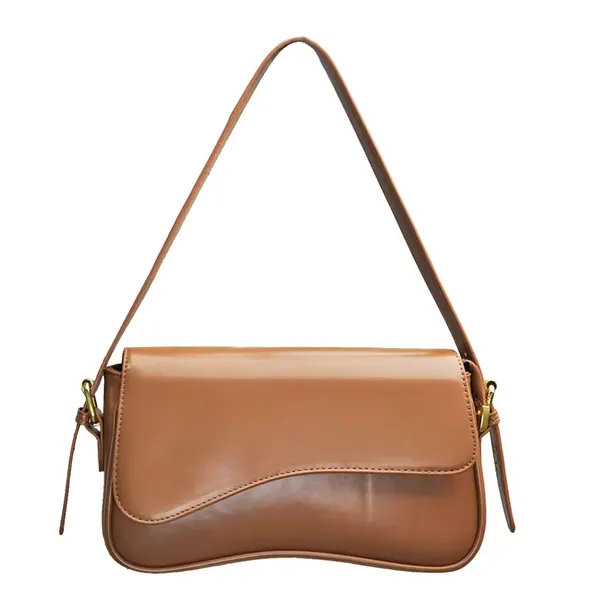 Tan_Women'S_Shoulder__Crossbody_Bag_With_Inner_Zip_Pocket__Stylish,_Functional__Perfect_For_Daily_Use