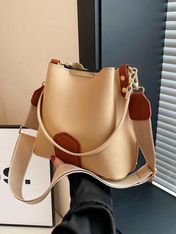 Cream_Handbag_for_Women_|_Elegant_PU_Leather_with_Spacious_Design_&_Double_Handles