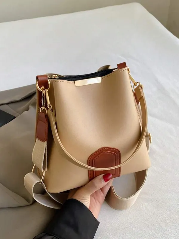 Cream_Handbag_for_Women_|_Elegant_PU_Leather_with_Spacious_Design_&_Double_Handles