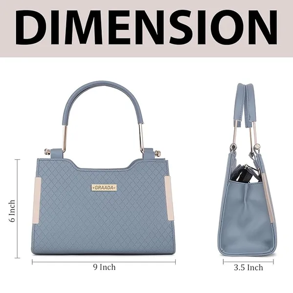 Grey_Trendy_Sling_Bag_By_Vinsage__Adjustable_Strap,_Dual_Handles__Two_Compartments