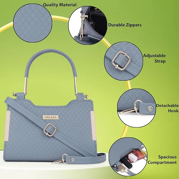 Grey_Trendy_Sling_Bag_By_Vinsage__Adjustable_Strap,_Dual_Handles__Two_Compartments