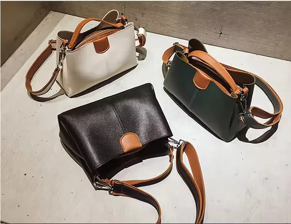 Green_Designer_Ladies'_Pu-Leather_Shoulder_And_Crossbody_Bags__Large_Capacity_Travel_Bucket_Handbags