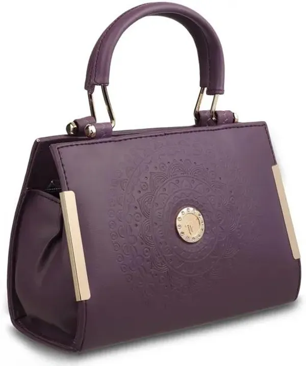 Peach_Pu-Leather_Women'S_Satchel_Bag