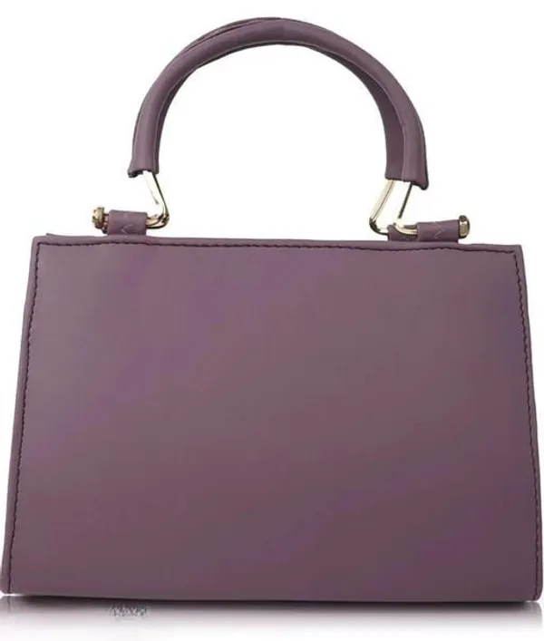 Peach_Pu-Leather_Women'S_Satchel_Bag