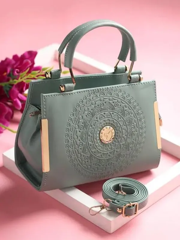 Purple_Pu-Leather_Women'S_Satchel_Bag