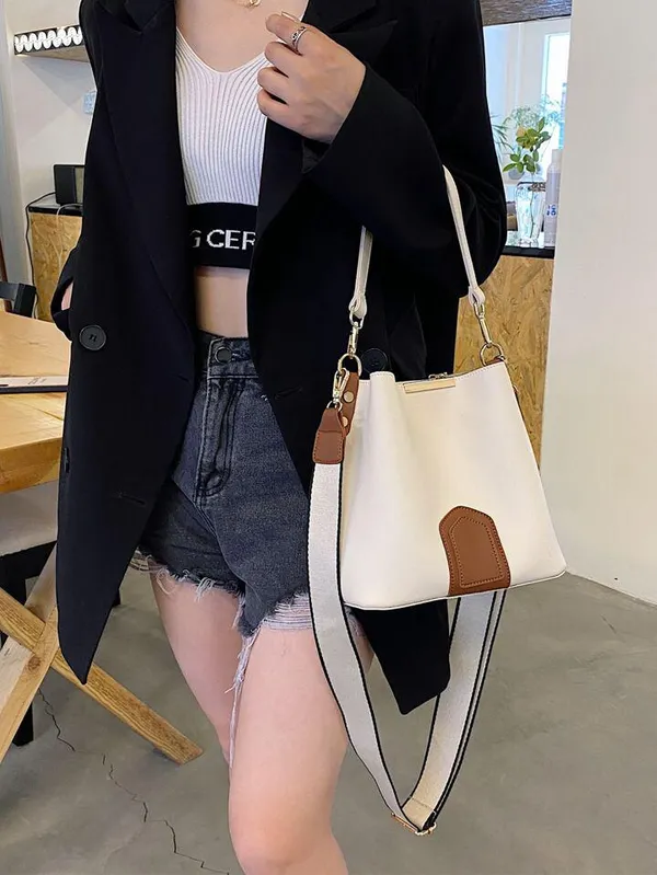 White_Handbag_for_Women_|_Stylish_PU_Leather_Bag_with_Double_Handles