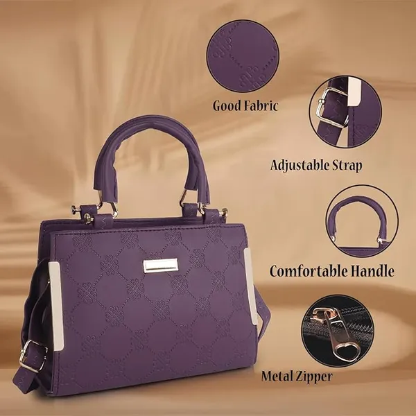 Blue_Trendy_Sling_Bag_By_Vinsage__Adjustable_Strap,_Dual_Handles__Two_Compartments