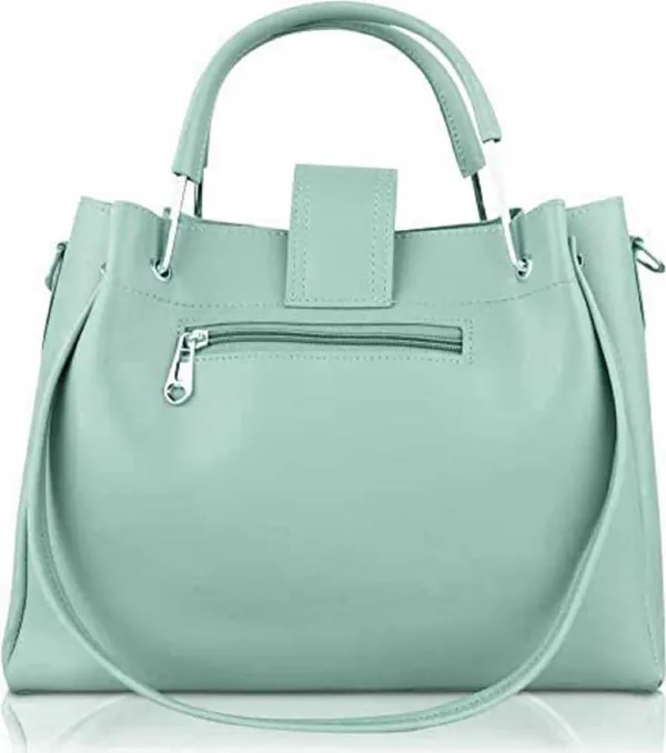 Pista_Shoulder_Pu-Leather_Handbags_For_Women'S._Combo_Set_Of_3_With_1_Compartment_And_1_Back_Zipper_Pocket