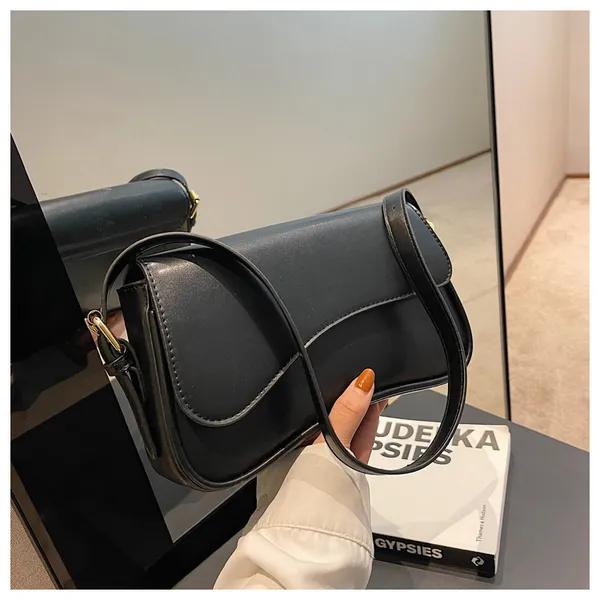 Black_Women'S_Shoulder__Crossbody_Bag_With_Inner_Zip_Pocket__Stylish,_Functional__Perfect_For_Daily_Use