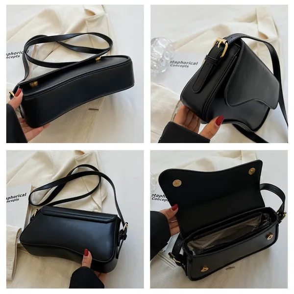 Black_Women'S_Shoulder__Crossbody_Bag_With_Inner_Zip_Pocket__Stylish,_Functional__Perfect_For_Daily_Use