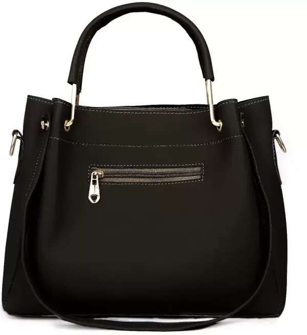 Black_Hercraft_Shoulder_Pu-Leather_Handbags_For_Women'S._Combo_Set_Of_3