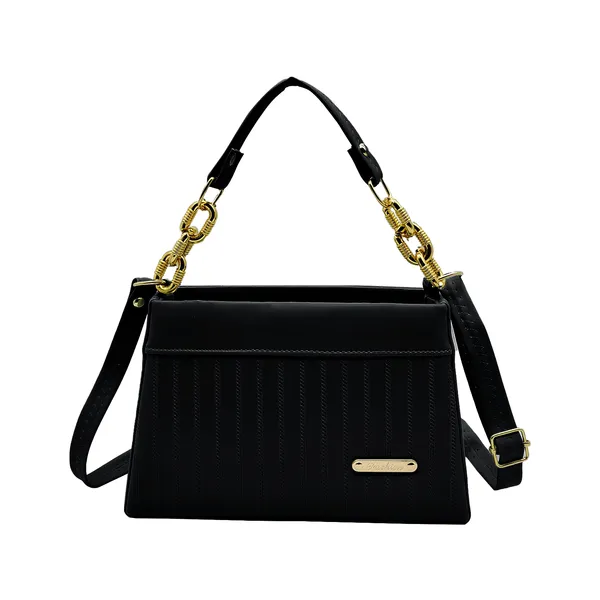 Black_Sling_Bag_for_Women_|_Trendy_PU_Leather_with_Dual_Handles_&_Compartments