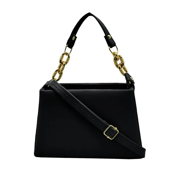 Black_Sling_Bag_for_Women_|_Trendy_PU_Leather_with_Dual_Handles_&_Compartments