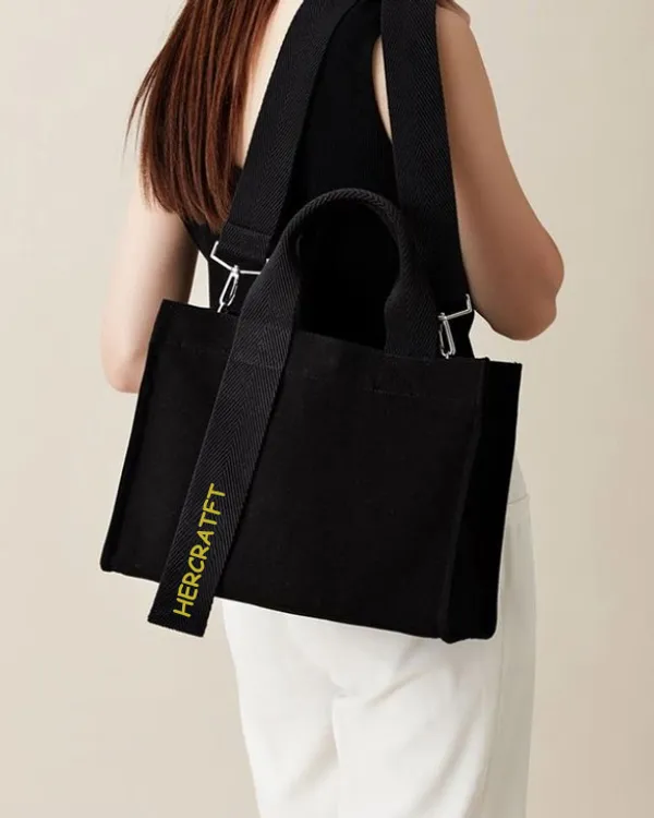 Black_Korean_Canvas_Tote_Bag_-_Large-Capacity_Handbag_With_Big_Compartment,_2_Inner_Pockets__Dual_Handles