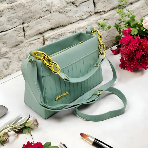 Pista_Trendy_Sling_Bag_By_Vinsage__Adjustable_Strap,_Dual_Handles__Two_Compartments