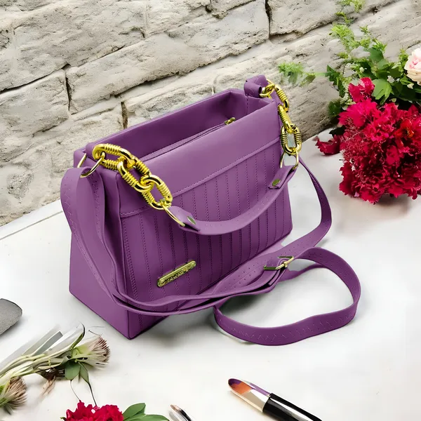 Purple_Sling_Bag_for_Women_|_Trendy_PU_Leather_with_Dual_Handles_&_Compartments