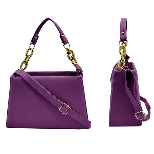 Purple_Sling_Bag_for_Women_|_Trendy_PU_Leather_with_Dual_Handles_&_Compartments
