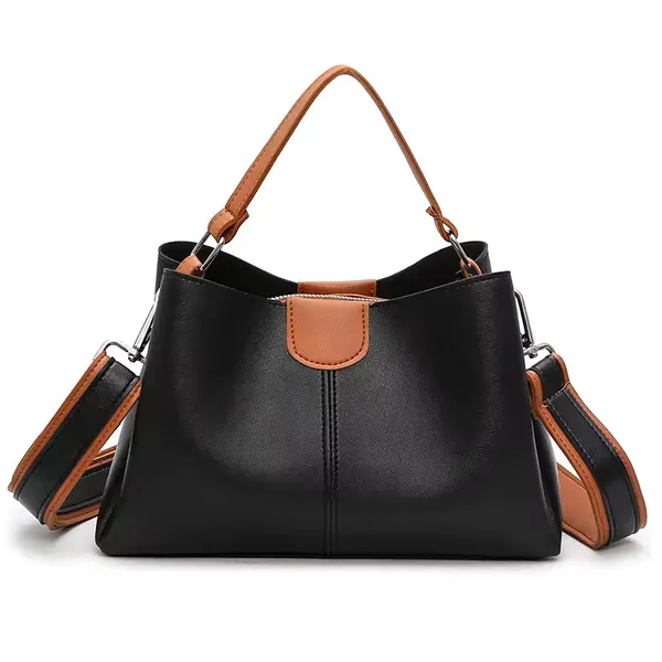 Black_Designer_Ladies'_Pu-Leather_Shoulder_And_Crossbody_Bags__Large_Capacity_Travel_Bucket_Handbags