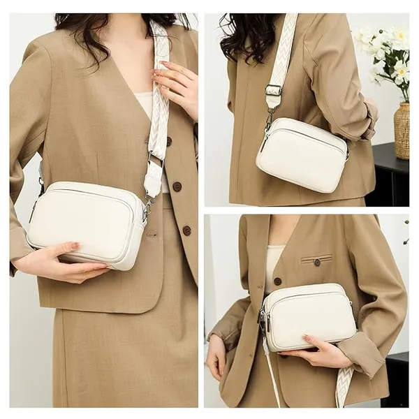 White_Small_Crossbody_Bag_With_Wide_Guitar_Strap_Camera_Purse_Shoulder_Handbag_Satchel