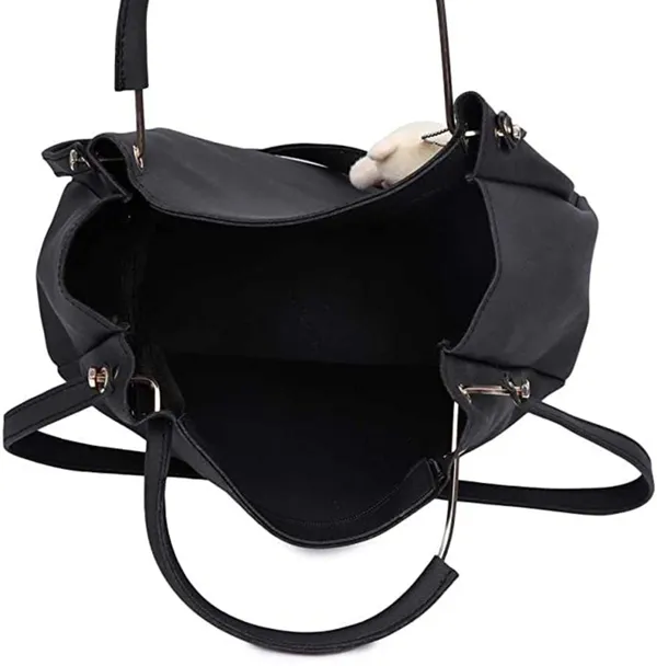 Black_Shoulder_Pu-Leather_Handbags_For_Women'S._Combo_Set_Of_4