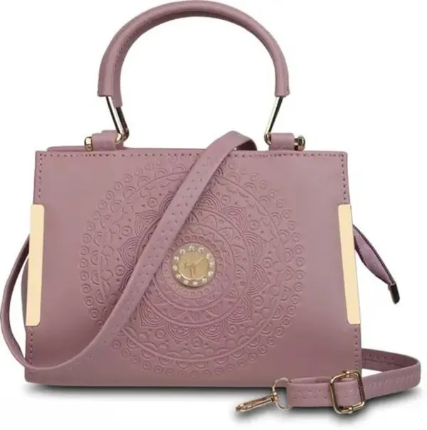 Black_Pu-Leather_Women'S_Satchel_Bag