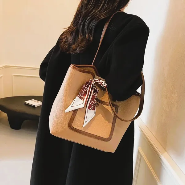 Cream_Stylish_Women'S_Handbag_With_Multiple_Pockets1_Inner,_1_Back_And_1_Front_And_Spacious_Compartment__Functional_Elegance
