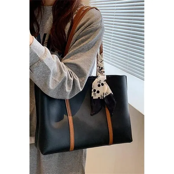 Black_Women_Tote_Bag__Leather_Handbags_Casual_Ladies_Shoulder_Bags_For_Shopping._With_1_Big_Compartment