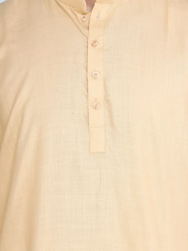 Gold_Casual_Cotton_Short_Kurta_For_Men