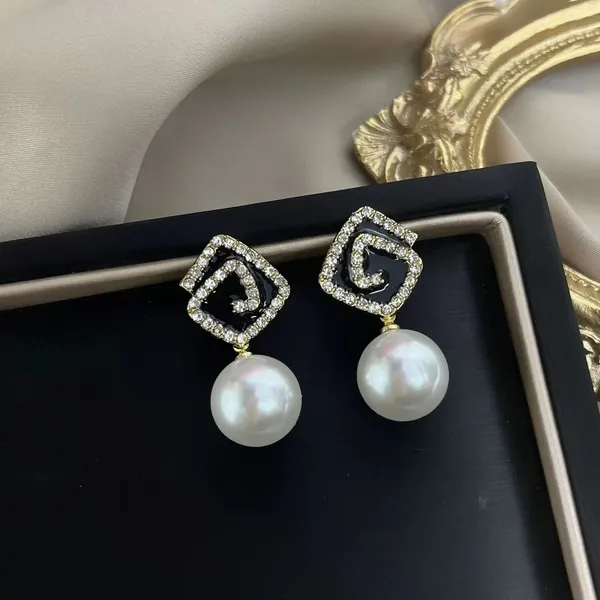 Black_colour_Gold_Plated_Pearl_Bling_Drop_Earrings_for_women_&_girls,_Stylish,_Fashionable,_Korean_Jewelry