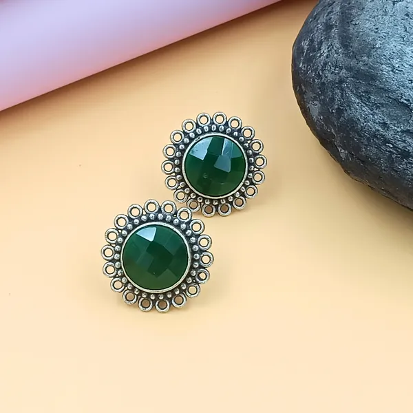Green_Floral_style_Stud
