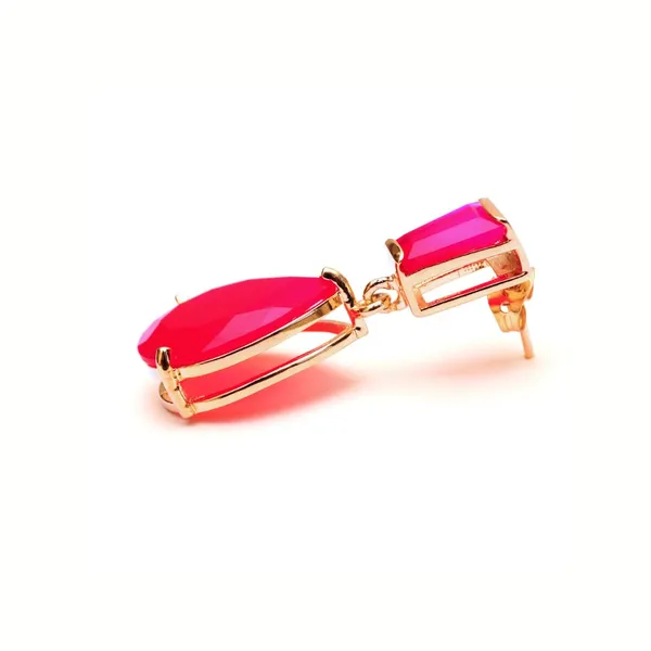 Pink_Fuchsia_Chalcedony_Natural_Stone_Pendant_Chain_Set_For_Women_And_Girls