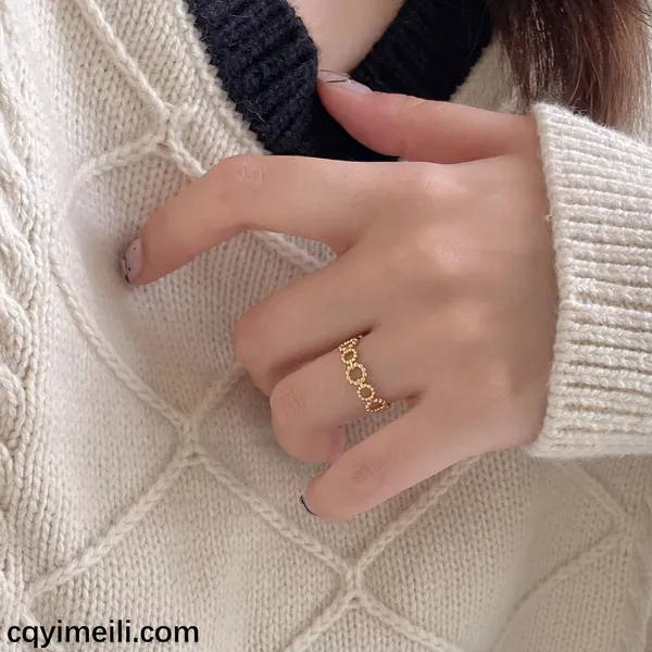 Geometric_Twist_Stainless_Steel_Ring_for_Women_&_Girls_|_Adjustable_&_Stylish_Western_Jewelry

