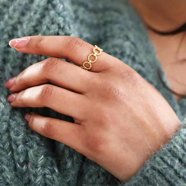 Geometric_Twist_Stainless_Steel_Ring_for_Women_&_Girls_|_Adjustable_&_Stylish_Western_Jewelry

