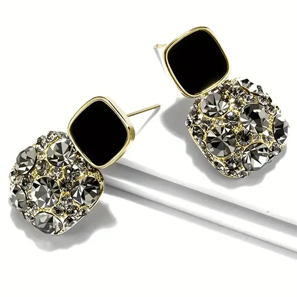 White_Shade_Fashionable_Stylish_Square_shape_White_zircon_studded_Korean__earring_for_Girls_&_Women,_Korean_Jewellery