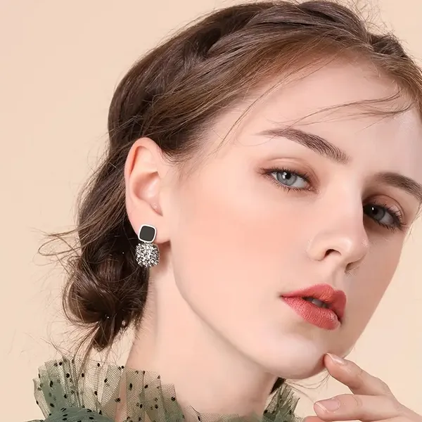 White_Shade_Fashionable_Stylish_Square_shape_White_zircon_studded_Korean__earring_for_Girls_&_Women,_Korean_Jewellery