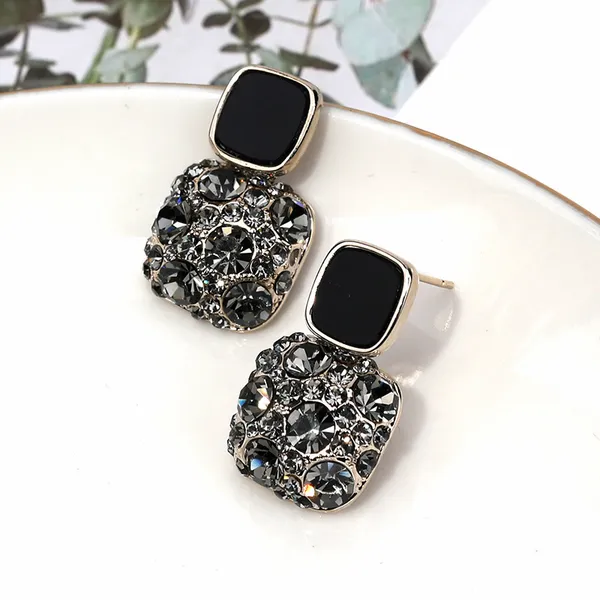 White_Shade_Fashionable_Stylish_Square_shape_White_zircon_studded_Korean__earring_for_Girls_&_Women,_Korean_Jewellery