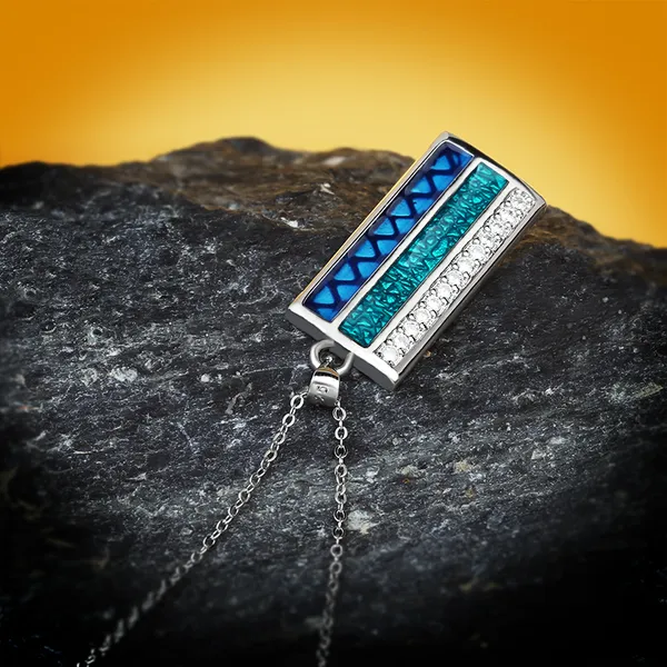 Handmade_Stainless_Steel_Enameled_Absrtract_design_Rectangular_Pendant_Chain_For_Girls_&_Women,_Stylish_Fashinable_Western_Jewellery