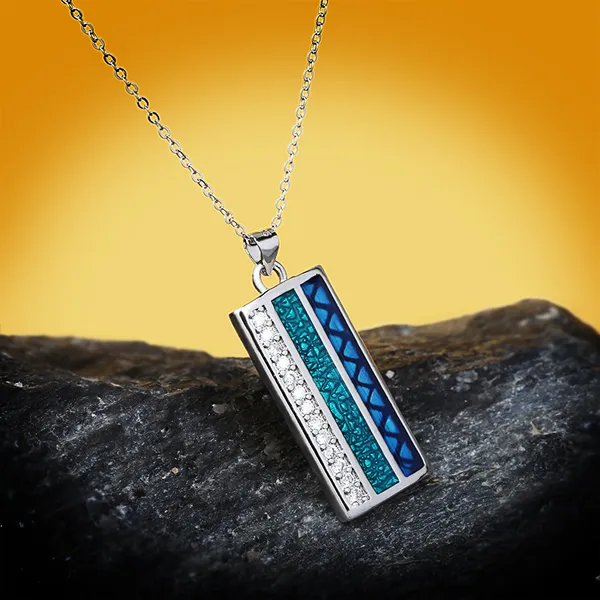Handmade_Stainless_Steel_Enameled_Absrtract_design_Rectangular_Pendant_Chain_For_Girls_&_Women,_Stylish_Fashinable_Western_Jewellery